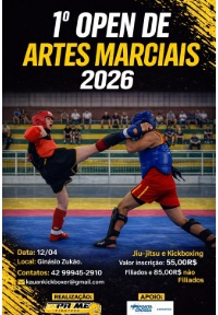 1º Open de Artes Marciais 2026